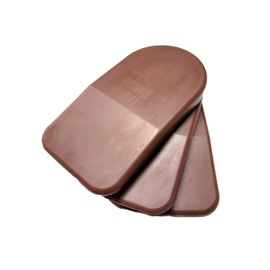 BML 9mm Heel Lifts, 3pk (Boys, Red [Firm])