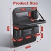 Fancemot Leather Car Back Seat Organizer, Foldable Table Back Seat
