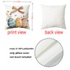 Ticacooler Easter Pillow Covers 18x18 Inch Set of 4, Bunny