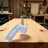 36" Self-Adhesive Measuring Tape, Double Scale Stick on Workbench Ruler,