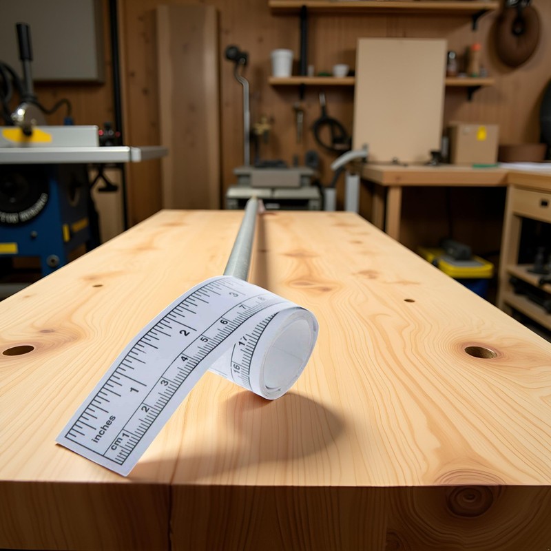 36" Self-Adhesive Measuring Tape, Double Scale Stick on Workbench Ruler,