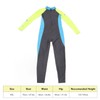 Children Swimsuit UPF50+ Sun Protection Long Sleeve Quick Drying Fullsuit