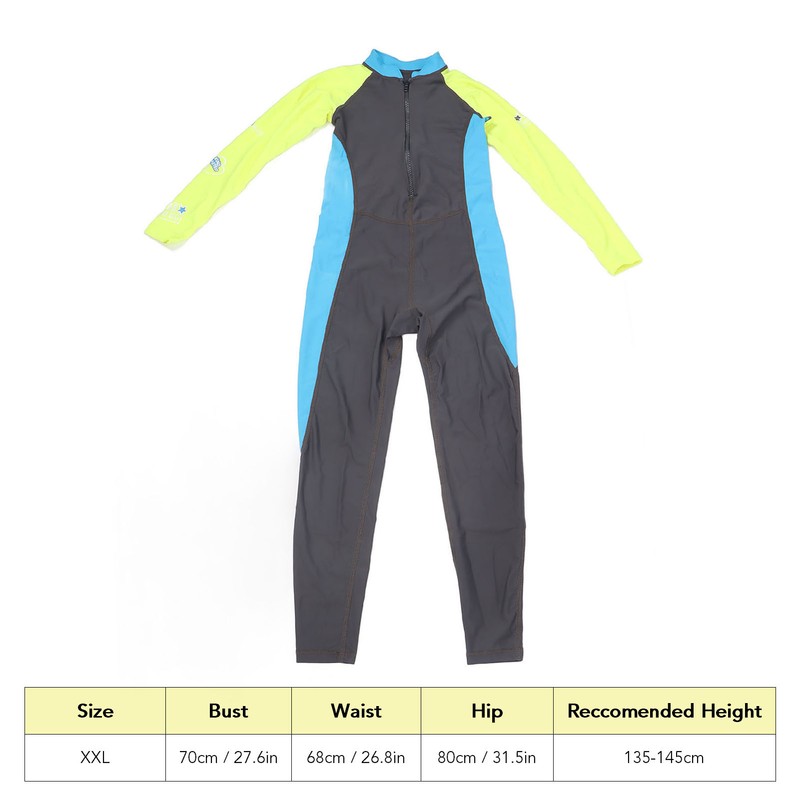 Children Swimsuit UPF50+ Sun Protection Long Sleeve Quick Drying Fullsuit