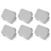 WeddHuis 6 pieces stainless metal containers, small tin boxes, metal