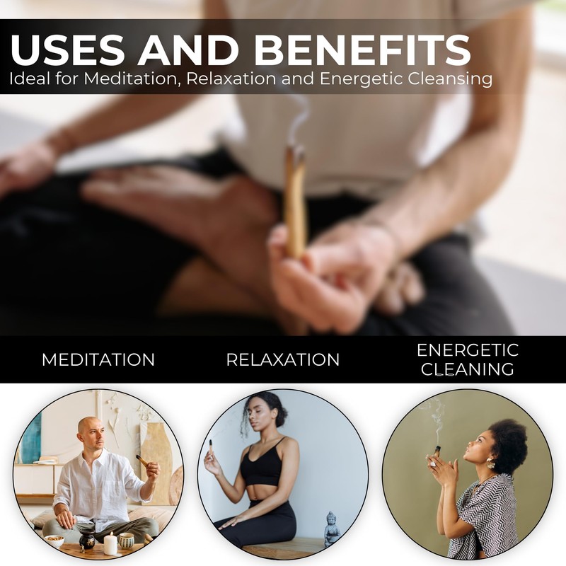 5 Palo Santo Sticks, Palo Santo Holder, Palo Santo Burner,