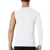 RIKUAOU Mens One Arm Sleeve Compression Shirts 1/2 Long Sleeve