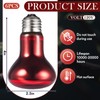 VIHOSE 6 Pack 100 W Reptile Heat Lamp Red Bulb