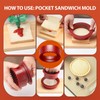 Pisol Hamburger Press, 4-in-1 Burger Press Patty Maker Slider, Stuffed
