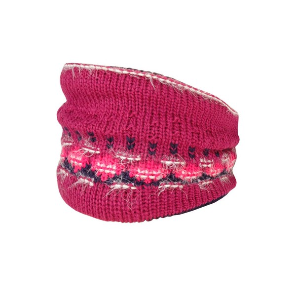 maximo Girls' Scarf with Effect Yarn, Multicoloured (Berry26)