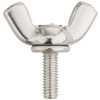 TRUSCO B35-0308 Stainless Steel Forged Butterfly Bolts, M3 x 8,