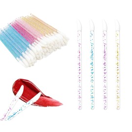 400Pcs Disposable Lip Brushes, Glitter Crystal Lip Gloss Lipstick Applicators, Makeup Beauty Tool Kits