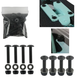 Dimebag 1 1/4" Pan Head Longboard Hardware with Washers for Drop Through Longboards