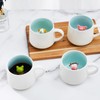 Jeuhoue Monkey Ceramic Cup Hidden 3D Animal Inside Mug,12 oz,