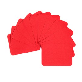 AXEN 12PCS Iron on Repair Patches, 100% Cotton Fabirc Mending Patches for Clothing, Pants, Dress, Shirts, Coats, Jeans and More, Red
