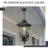 Emliviar 20.5 Inch Farmhouse Outdoor Pendant Light for Porch, Outdoor