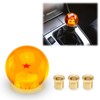 EZAUTO WRAP Orange 1 Star Universal Dragon Shifter Knob Ball