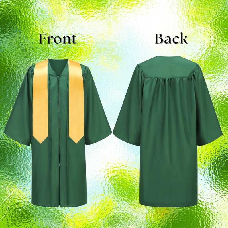 TOONRAIN Graduation Cap and Gown 2026 Matte Graduation Costume Tassel