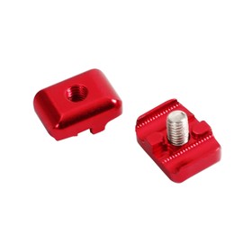 FENJANER Archery 2 Pcs Compound Bow Fastener Buckle for Drop Away Arrow Rest Clip Clamps Archery Accessories Metal Black Fastener (Red)