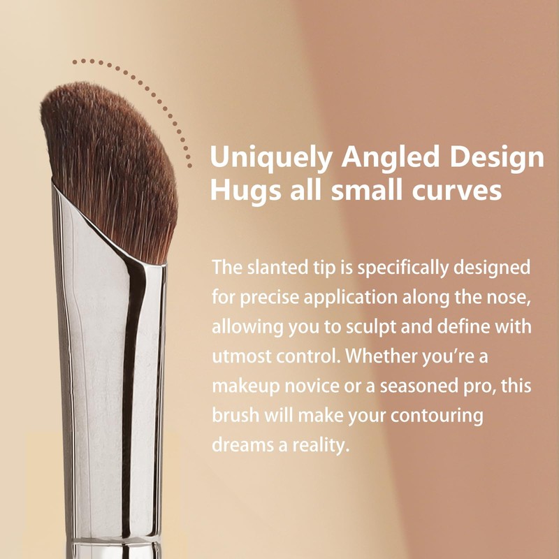 Albeaut Eyeshadow Brush, Angled Nose Contour Brow Bone Highlight Makeup