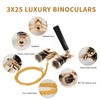 BOSTRON Opera Glasses 3X25 with Adjustable Handle & Chain,BK9 Optical