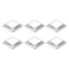 sourcing map 6Pcs Post Base Cover, 3.5"x3.5" (Internal Size 2"x2")