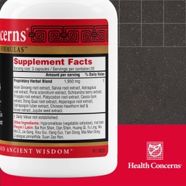 Health Concerns - Emperor's Ginseng Zizyphus - Blood, Heart, and Energy Support - 60 Capsules