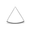Keewah Pizza Slice Cookie Cutter, 4.5 x 4.3 inch, Stainless