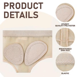 2 Pair Foot Thongs for Dance, Dance Foot Thongs, Anti-Slip Dance Foot Thongs Ballet, Lyrical Shoes Socks Ballet Dance, Anti Slip Toe, Ballet Dance Toe Pad Foot Pads