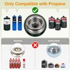 ODSD 2 Burner Camping Stove with Windshield, 20000 BTU Propane
