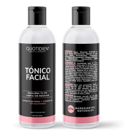 Tónico Facial Con Agua De Rosas + Vitamina E + Niacinamida