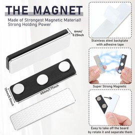 Relaxweex 24 Pairs Outdoor Curtain Magnets Closure with Strongest Magnets, Waterproof Curtain Clips for Heavy Wind, Patio, Gazebo, Mosquito Netting, Flags, Indoor, Outdoor Use(Black)