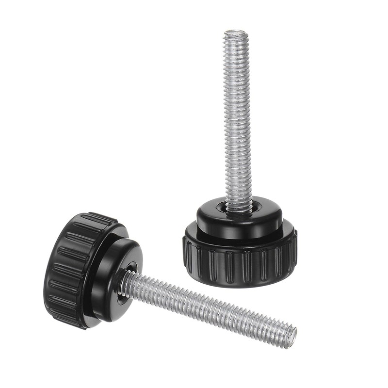 sourcing map 6pcs Knurled Clamping Knobs M6 x 40mm Metric