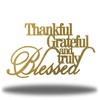 Riverside Designs Thankful, Grateful & Truly Blessed Metal Wall Decor