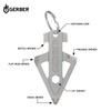 Gerber Gear Broadhead Keychain 5-in-1 Multitool, Clips to Pocket or