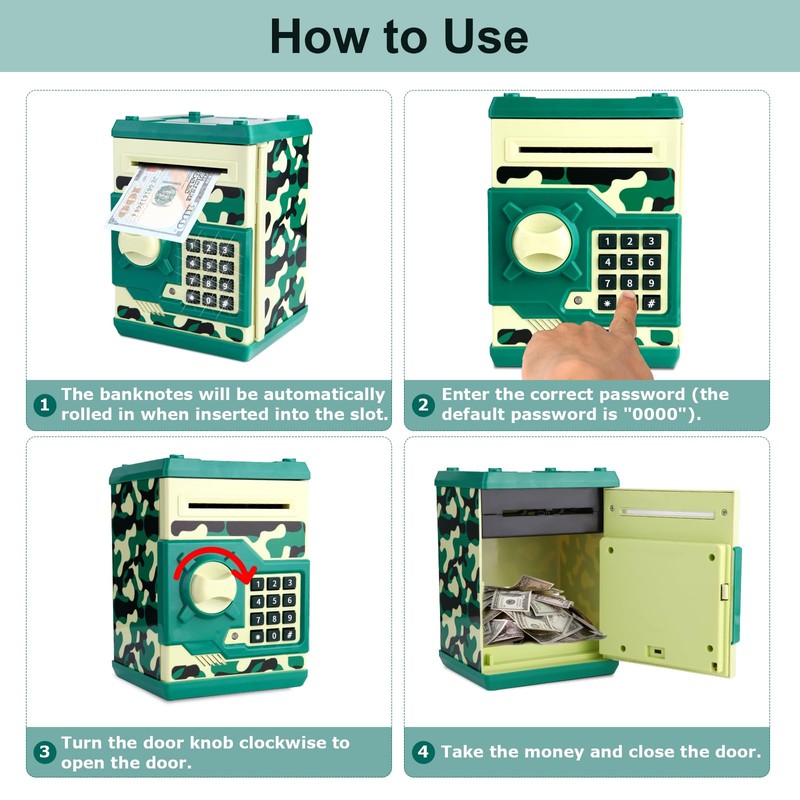 Pup Go Money Box for Kids Age 3-12, Kids Safe,