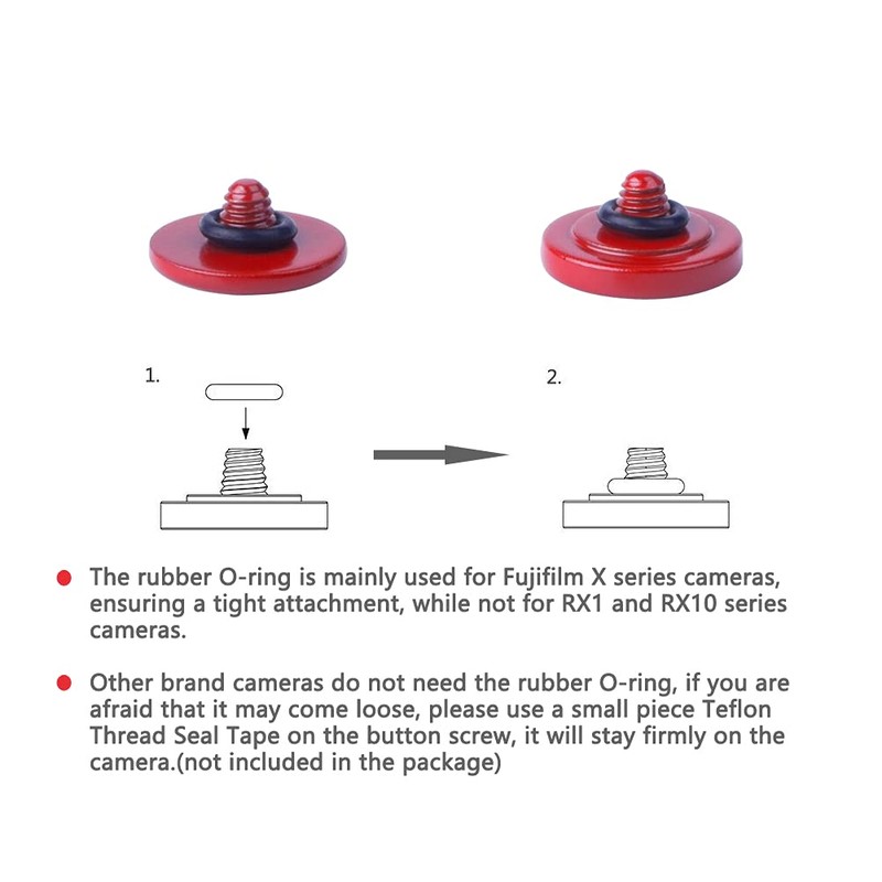 VKO Dark-red Metal Soft Shutter Release Button,Delicate Camera Shutter Button