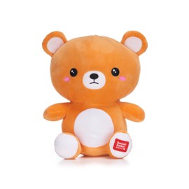 Kawaii Kuties Hagu Bear Plush Soft Toy and Plush Bag Clip Set