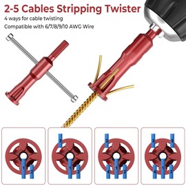 Wire Twister Tool for Drill, Drill Wire Twister, Wire Twister Drill Bit, Wire Connector Twisting Tool, Used for Manual and Electric Drills