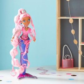MERMAZE Color Change Harmonique Mermaid Doll with Stylish Accessories, Poseable, Ages 4-12+
