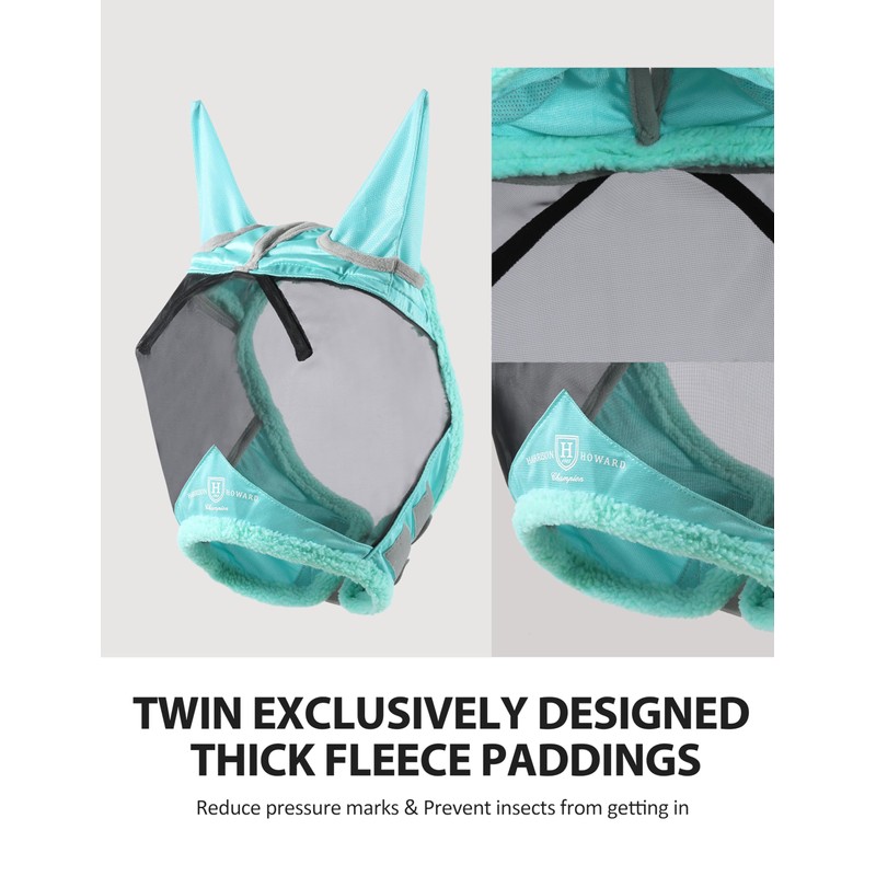 Harrison Howard Horse Fly Mask UV Protective Fine Mesh with