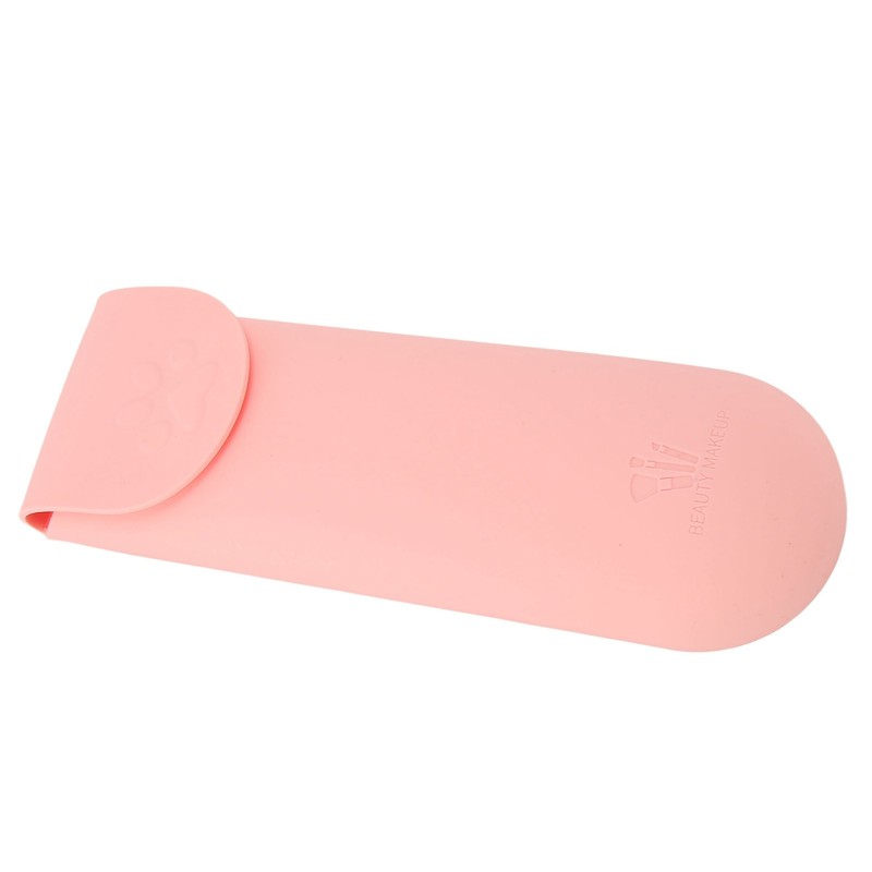 Silicone Makeup Organizer Waterproof Dustproof Portable Large Capacity Soft Flip