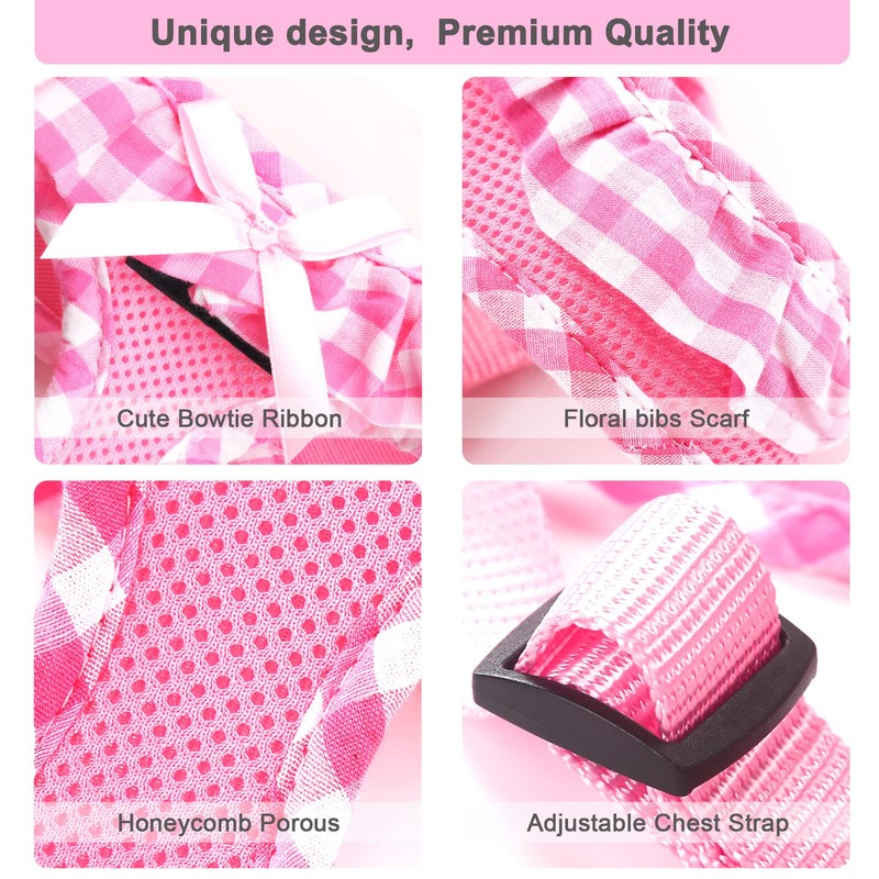 SuperBuddy Upgraded Soft Mesh Dog Harness, Super Breathable Lightweight Pet