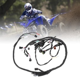 Ausla ATV Komplett Kabelbaum YFZ450 Kabelbaum OEM ATV Elektrisches 5D3 82590 00 00 Direkte Passform für YFZ450 YFZ450W 2007-2009 mit ABS und Gummi Material