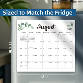 Kuraoyan 2025-2026 Magnetic Fridge Calendar 18 Monthly Magnetic Calendar for Refrigerator 2025-2026 Wall Calendar Planner Runs from July 2025 Until December 2026 Easy Organizing Markers Tearable (Nature)