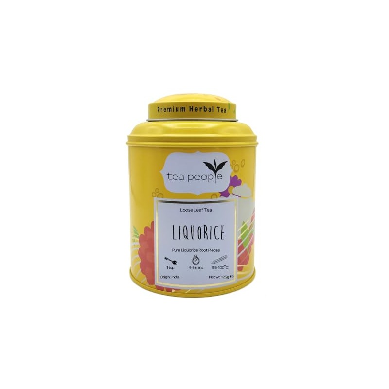 Tea People Liquorice – 125g Tin Caddy (60 cups) –