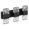 MELUCEE Modern LED Bathroom Lights Over Mirror 24W Dimmable Crystal
