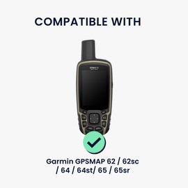 kwmobile 2 x Transparent Screen Protectors Compatible with Garmin GPSMAP 62 / 62sc / 64 / 64st / 65 / 65sr Film - Protective Film for GPS Tracker - Robust Screen Protector for Portable Navigation