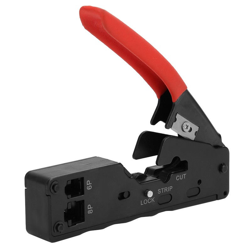 Multifunctional 6P8P Network Wire Crimper Stripper Cutter Crystal Head Crimping