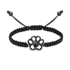 Paw Print Urn Bracelet for Ashes for Pets Stainless Steel Cremation Bangle Locket Bracelet Memorial Ashes Holder Dog Cat Paw Keepsake Jewelry