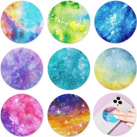 64 Pcs Calm Stickers for Anxiety Sensory Stickers Mandala Textured Strips Round Tactile Rough Calm Sensory Strips Marble Fidget Adhesives Relief Anxiety Items for Adults Teens Phone(Starry)
